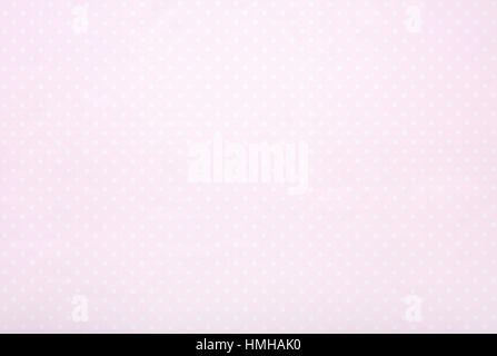 Pink polka dot fabric background, high resolution Stock Photo