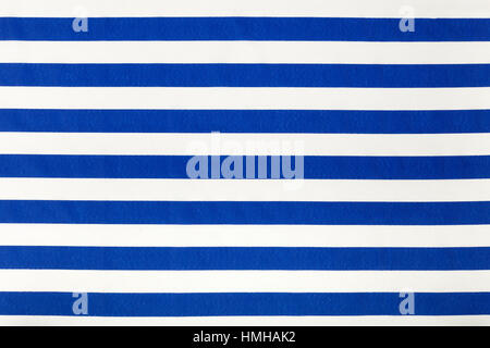Blue and white stripes fabric pattern background Stock Photo