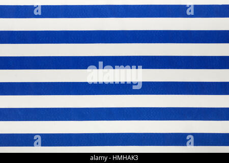 Blue and white stripes fabric background, high detailed Stock Photo