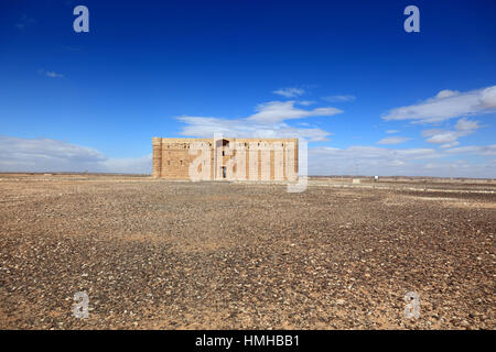 Qasr Kharana, Qasr al-Harrana, Qasr al-Kharanah, Kharaneh or Hraneh, one of the best-known of the desert castles located in eastern Jordan Stock Photo