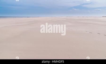 Sandy beach at the coast of the East Frisian Island Norderney, Germany Stock Photo