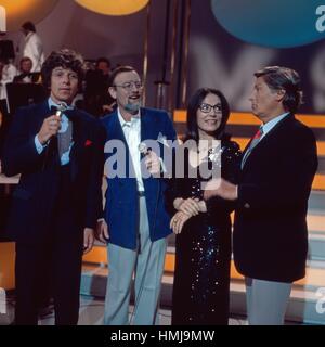 Hätten Sie heut Zeit für mich, Unterhaltungsshow mit Michael Schanze und Gaststars Roger Whittaker, Nana Mouskouri und Günter Pfitzmann Stock Photo