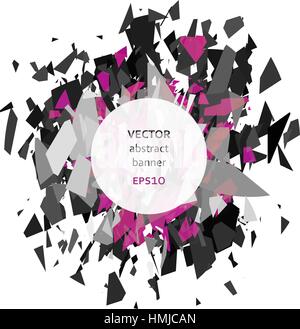 Abstract explosion banner Stock Vector