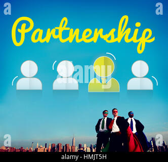 Partnership Corporate Team Leader Font Concept Stock Photo