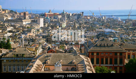 View of old town, Genoa, Liguria, Italy Stock Photo