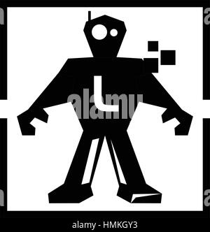Code Program Robot Education Initial L Stock Vector