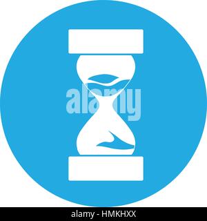 sandclock hourglass icon image two tone button vector illustration ...