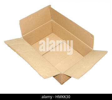 isolated box open Stock Photo