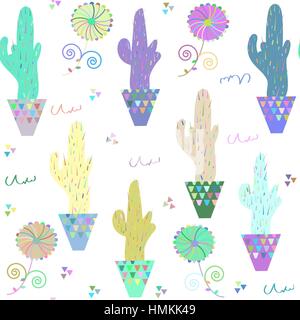 Floral seamless pattern, vector Stock Vector