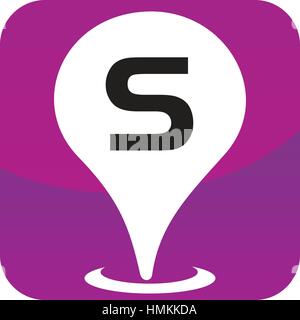 Location Search Solutions Initial S Stock Vector
