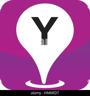 Location Search Solutions Initial Y Stock Vector