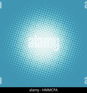 Halfton white spot on a blue background Stock Vector