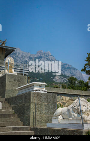 Royal tsar palace in Crimea Stock Photo