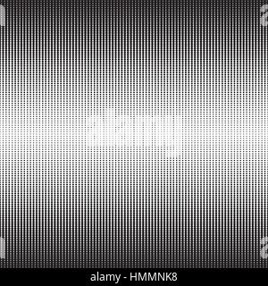 Halftone dots pattern. Dotted gradient background with fade effect. Black circles on white. Horizontally seamless. Vector illustration in EPS8. Stock Vector