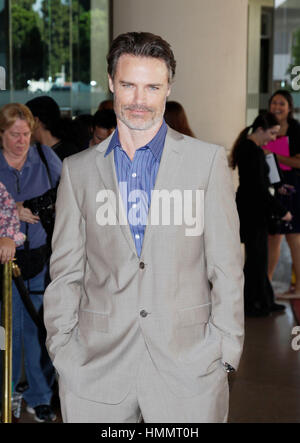 Dylan Neal arrives for the Hallmark Channel and Hallmark Movie Channel presentation at the 2013 Summer TV Critics Press Tour on July 24, 2013 in Beverly Hills, California. Photo by Francis Specker Stock Photo