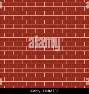 Red Brick Wall Seamless Pattern Stock Vector