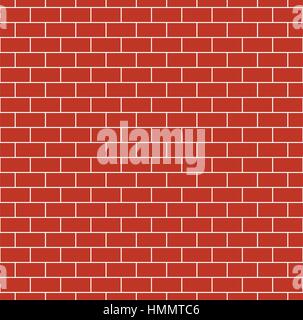 Red Brick Wall Seamless Texture Stock Vector