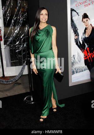 Famke Janssen arrives at the premiere of the film 'Hansel & Gretel: Witch Hunters' on January 24, 2013, in Hollywood, California. Photo by Francis Specker Stock Photo
