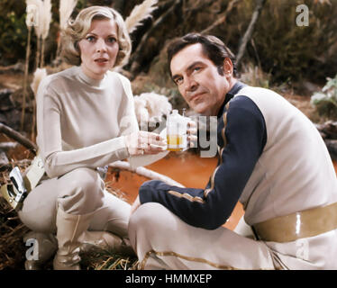 SPACE 1999  ITC/ITV sci-fio TV series 1975-1977 with Martin Landau and Barbara Bain Stock Photo