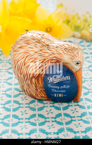 Whittaker's of New Zealand released its first Easter product a chocolate kiwi in 2016 donating proceeds to the conservation charity Kiwis for Kiwi Stock Photo
