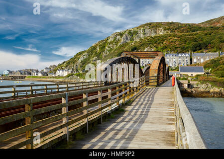 Barmouth Bridge Barmouth Gwynedd Wales UK Stock Photo