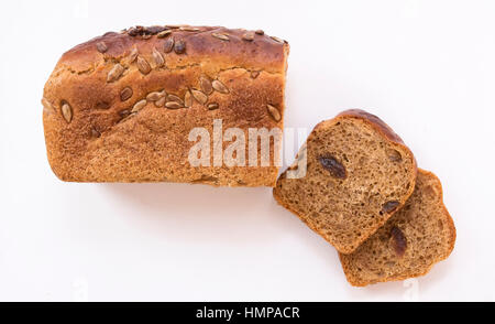 Top view of sliced wholegrain bread Stock Photo