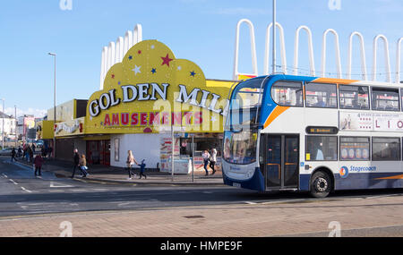 Blackpool promenade amusements Stock Photo