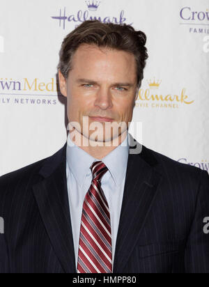 Dylan Neal arrives for the Hallmark Channel and Hallmark Movie Channel Winter 2013 Press Gala on January 4, 2013, in Pasadena, California. Photo by Francis Specker Stock Photo