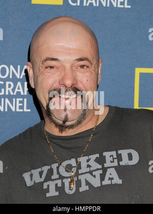 Dave Marciano of 'Wicked Tuna' arrives for the National Geographic Channel TCA Party on January 3, 2013, in Pasadena, California.Photo by Francis Specker Stock Photo