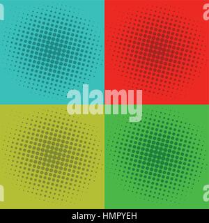 Pop Art Squares Background Vector Template Image Stock Vector