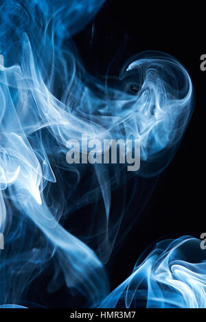 abstract blue smoke isolated on white background Stock Photo - Alamy
