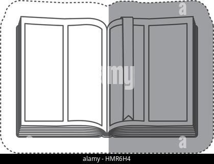 Blank book isolated Stock Vector