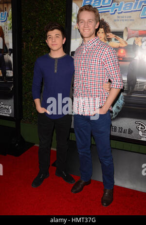 Burbank, California, USA. 10th Feb, 2015. 10 February 2015 - Burbank, Ca - Bradley Steven Perry, Jared Dolley. Arrivals for Disney Channel's ''Bad Hair Day'' screening event held at Walt Disney Studios. Photo Credit: Birdie Thompson/AdMedia Credit: Birdie Thompson/AdMedia/ZUMA Wire/Alamy Live News Stock Photo