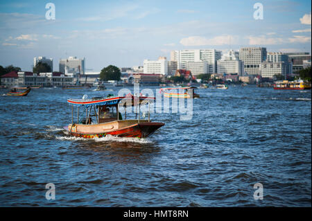 Boats on Chao Praya river Stock Photo