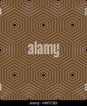 Seamless Abstract Vector Pattern With Hexagons Stock Vector