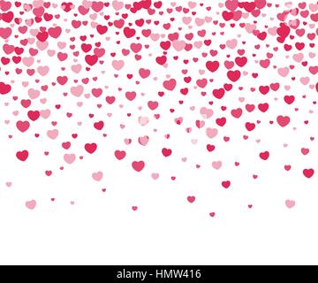 Hearts confetti Stock Vector