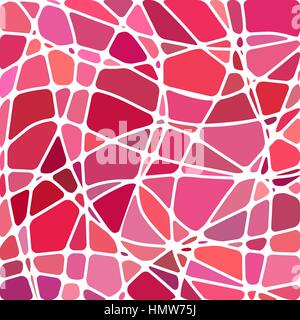 abstract vector stained-glass mosaic background - red and purple Stock Vector