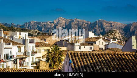 Tarbena is a municipality in the comarca of Marina Baixa, Alicante, Valencia, Spain. Stock Photo