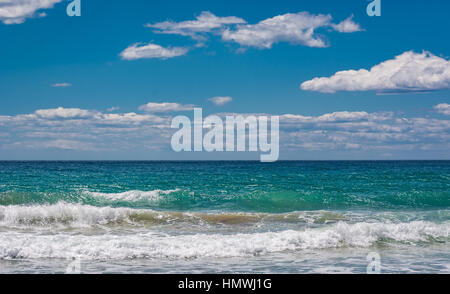 Calpe is a coastal town located in the comarca of Marina Alta, in the province of Alicante, Valencian Community, Spain, by the Mediterranean Sea. Stock Photo