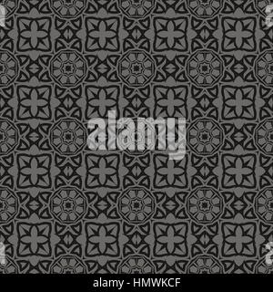 Decorative Retro Seamless Grey Pattern Stock Vector