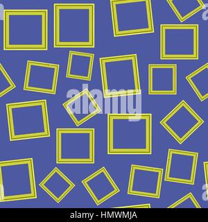 Yellow Frames Seamless Pattern Stock Vector