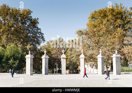 Madrid Rio park and Casa de Campo, Madrid, Spain Stock Photo