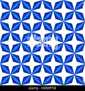 Simple diamond petal pattern in a square matrix layout - seamless editable repeating vector background wallpaper Stock Vector