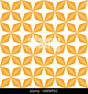 Simple diamond petal pattern in a square matrix layout - seamless editable repeating vector background wallpaper Stock Vector