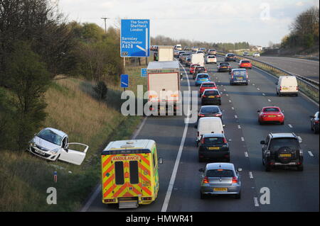 Junction 37 m1 hi res stock photography and images Alamy