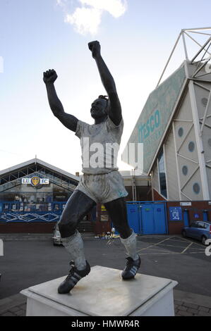 Billy Bremner statue outside Leeds United Football Ground, West Yorkshire, UK. Stock Photo