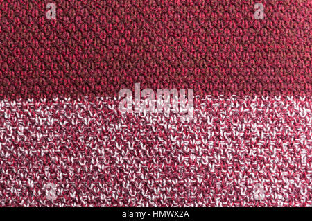 Close-up of bBurgundy wool crocheted texture or patern Stock Photo