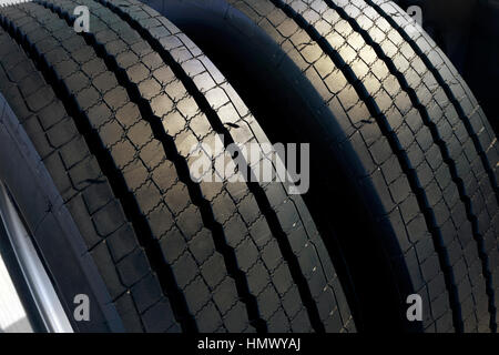 truck tire Stock Photo