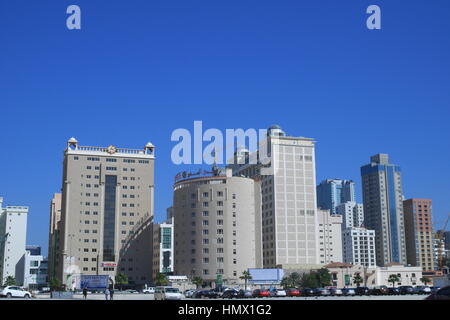 High-rise residential buildings in Juffair, Kingdom of Bahrain Stock Photo