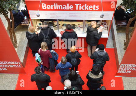 Berlin, Germany. 6th Feb, 2017 - Berlinale international film festival tickets sales start in Berlin, Germany. Credit: Markku Rainer Peltonen/Alamy Live News Stock Photo